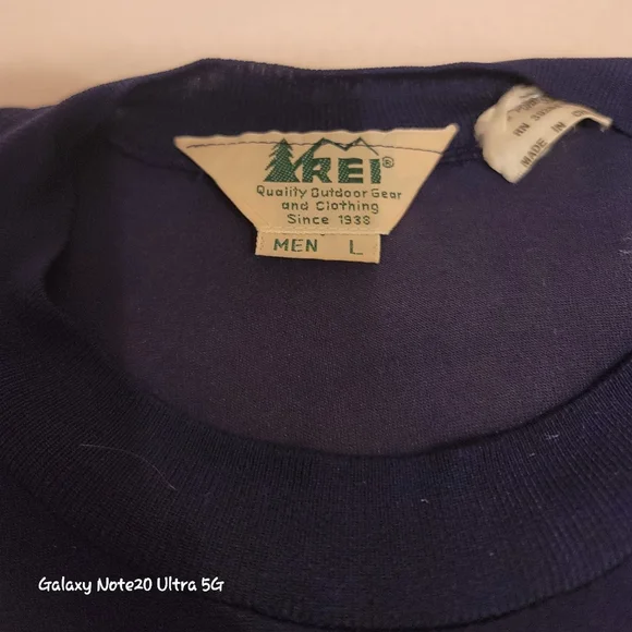 0786. EUC ~ REI ~ 100% SILK ~ Navy Blue ~ Large ~ Warming Layer - Picture 3 of 11